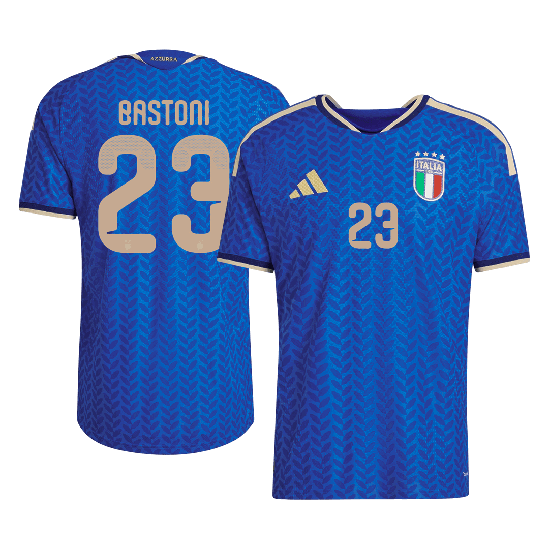 Maillot domicile Italie BASTONI #23 pour homme, Coupe du Monde 2026 - Coupe ajustée