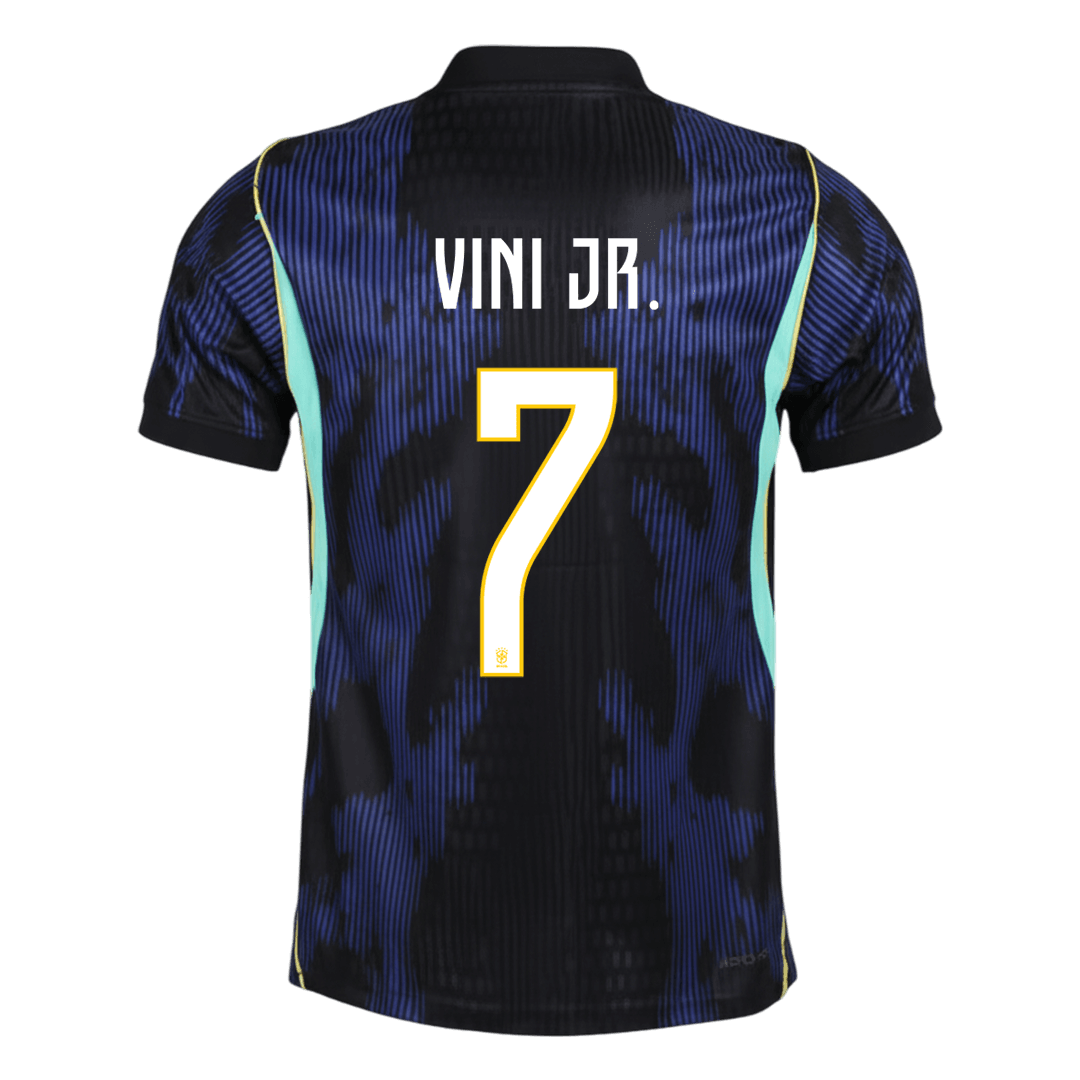 Camiseta de visitante de Brasil VINI JR. #7 para el Mundial 2026 - Corte ajustado