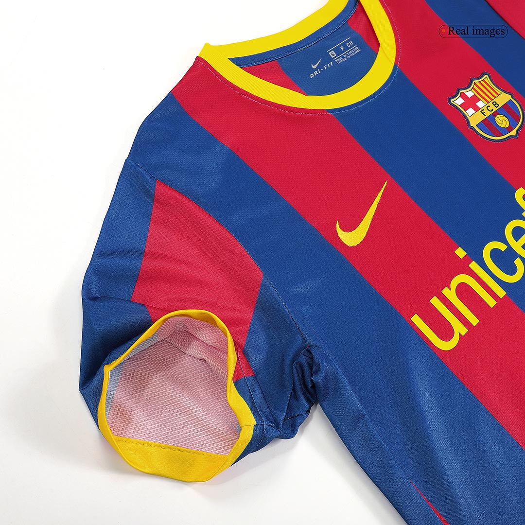 Maillot de football rétro domicile de Barcelone 2010/11