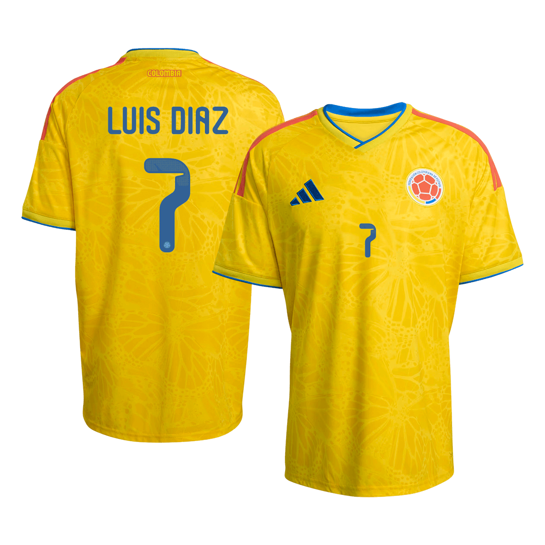 Maillot Colombie LUIS DÍAZ Domicile #7 Homme Coupe du Monde 2026