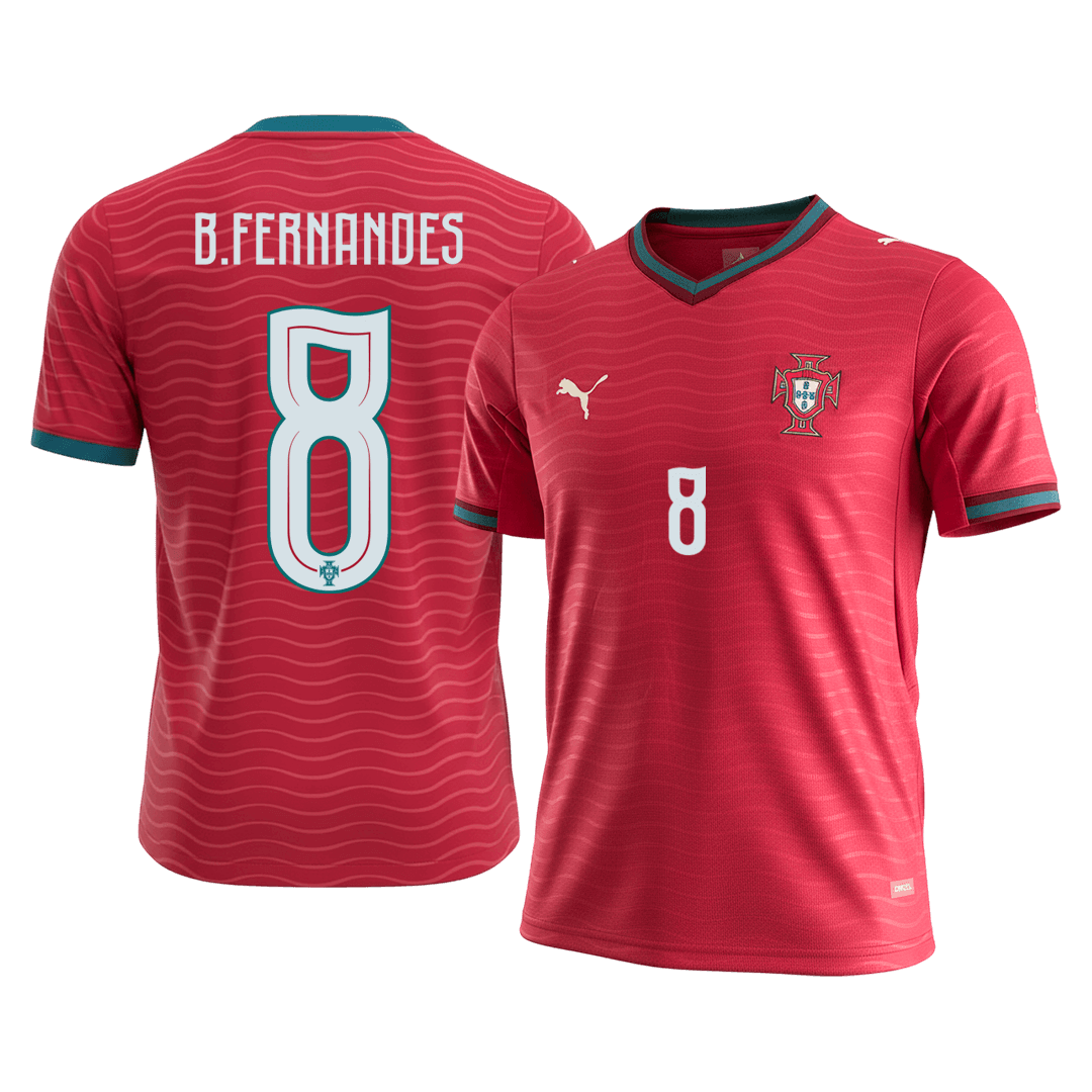 Maillot domicile Portugal B. FERNANDES #8 Coupe du Monde 2026 (homme)