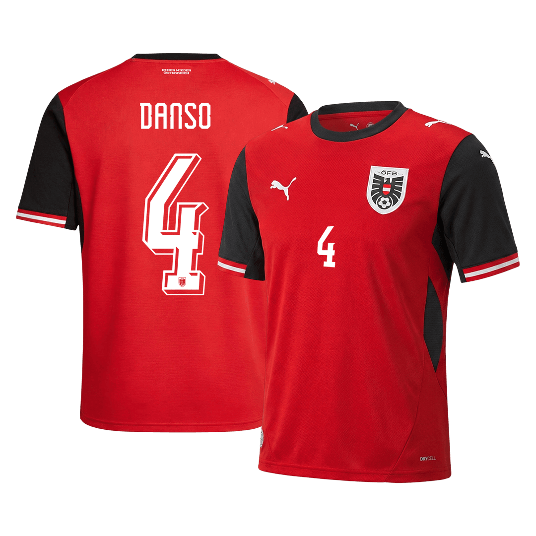 Maillot Autriche DANSO Domicile #4 Homme Coupe du Monde 2026