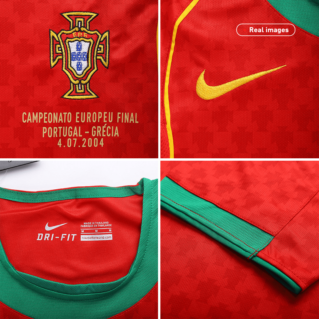 Maillot de football vintage domicile Portugal 2004 - Finale de l'Euro
