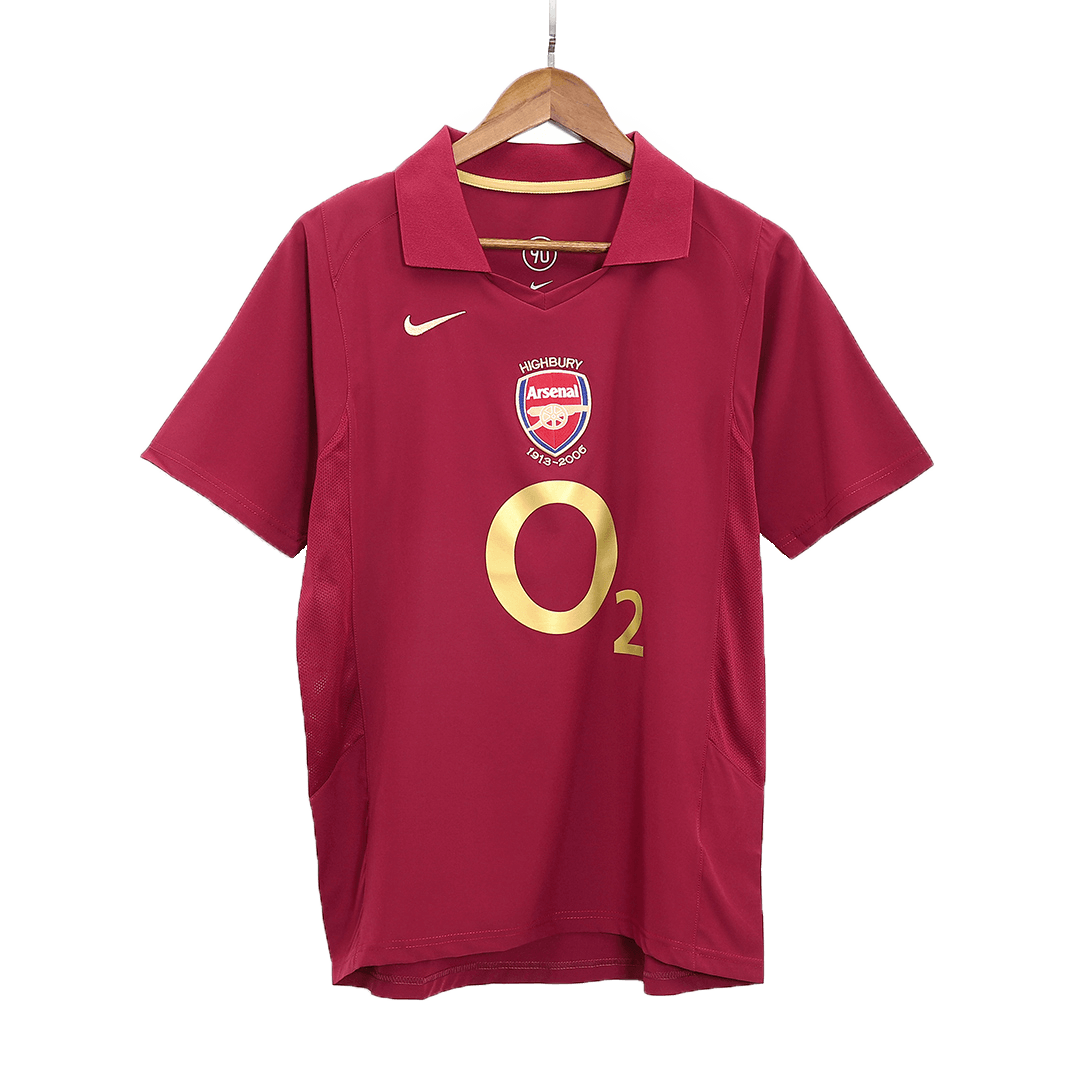 Maillot de football rétro domicile Arsenal 2005/06