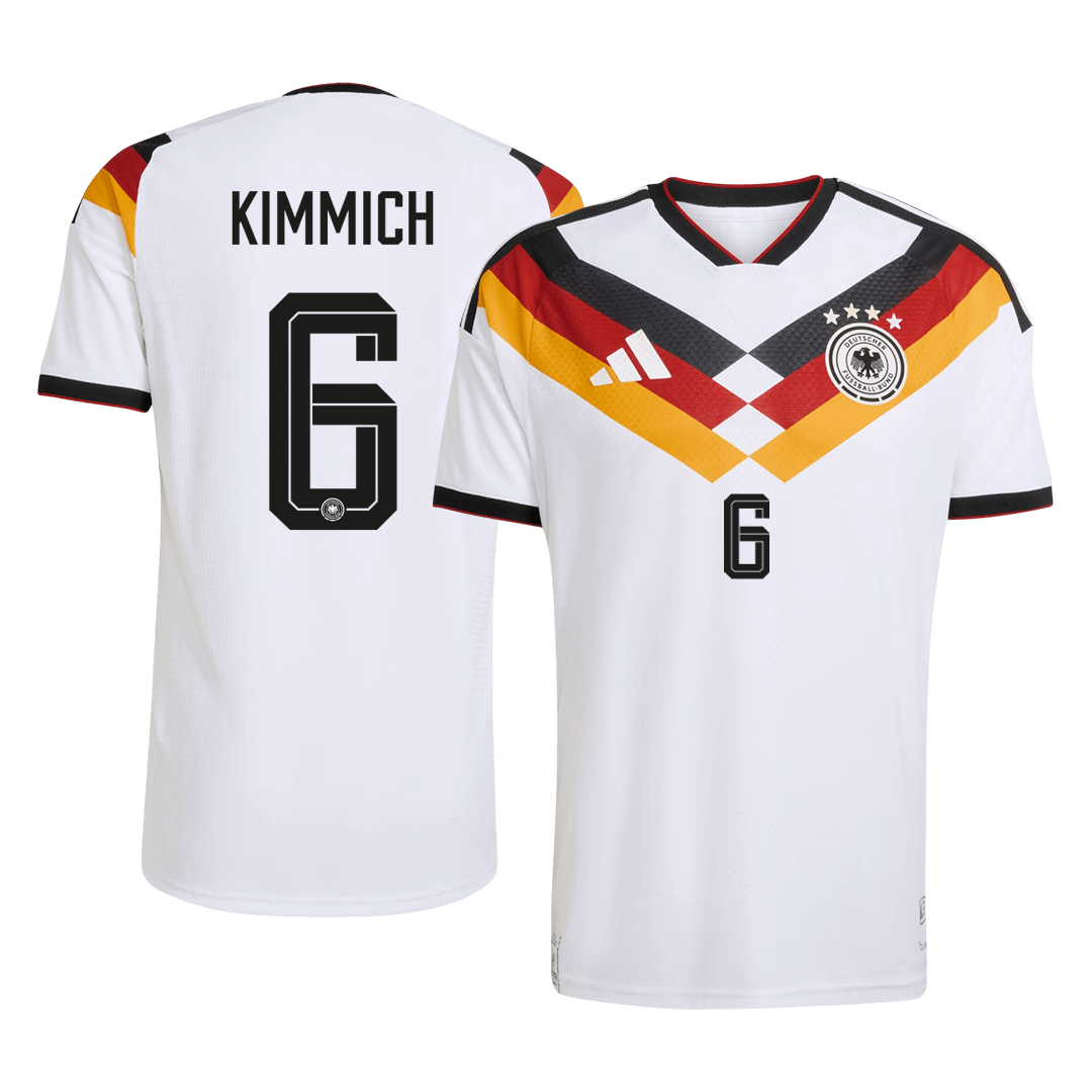 Maillot domicile homme Allemagne, KIMMICH #6, Coupe du Monde 2026 - Coupe slim