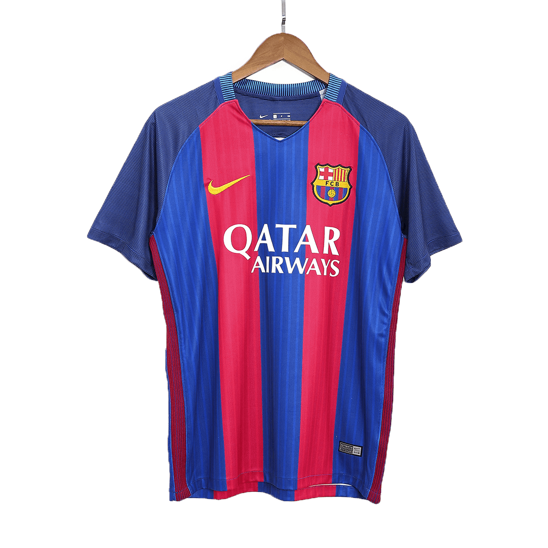 Maillot de football rétro domicile de Barcelone 2016/17