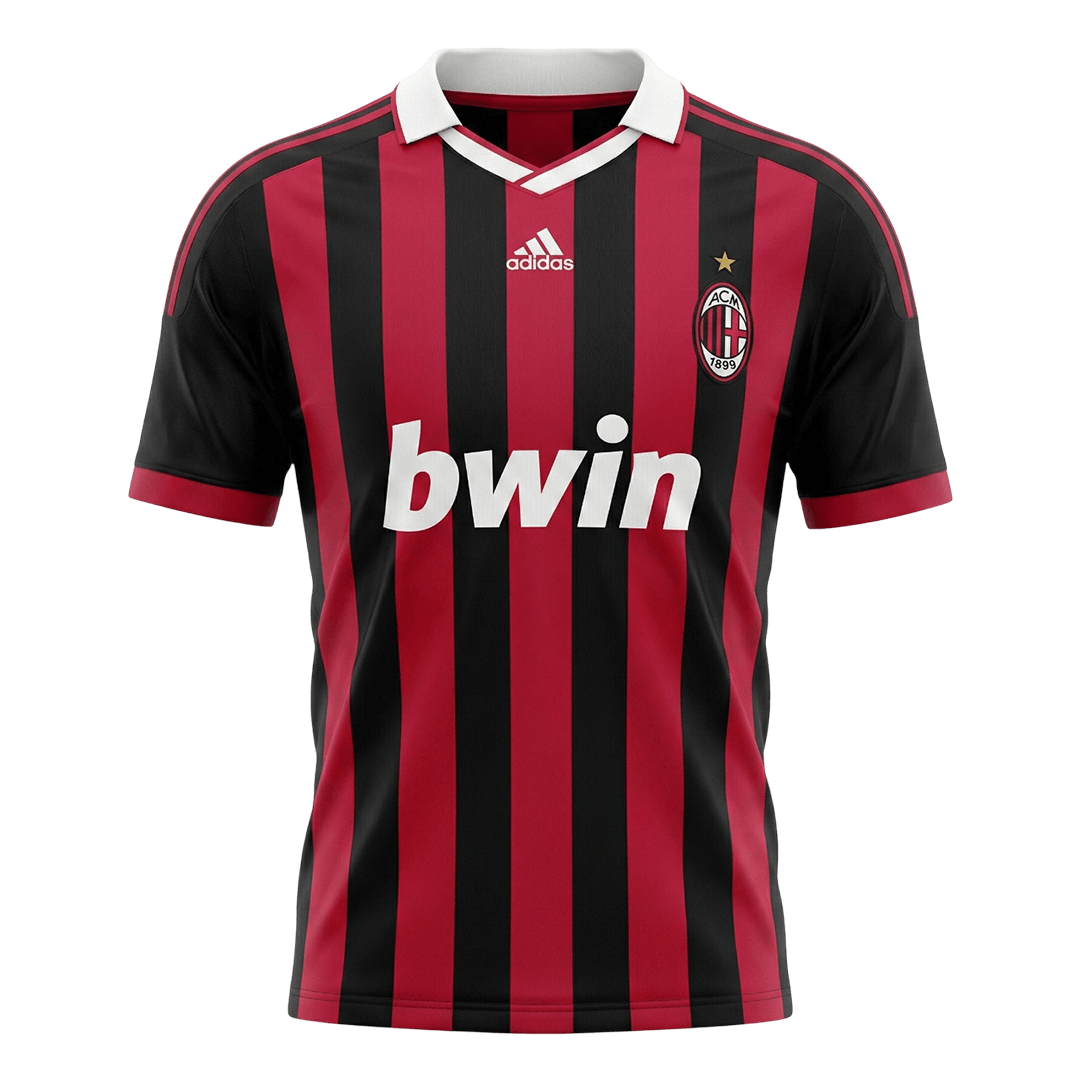 Maillot de football rétro domicile de l'AC Milan 2009/10