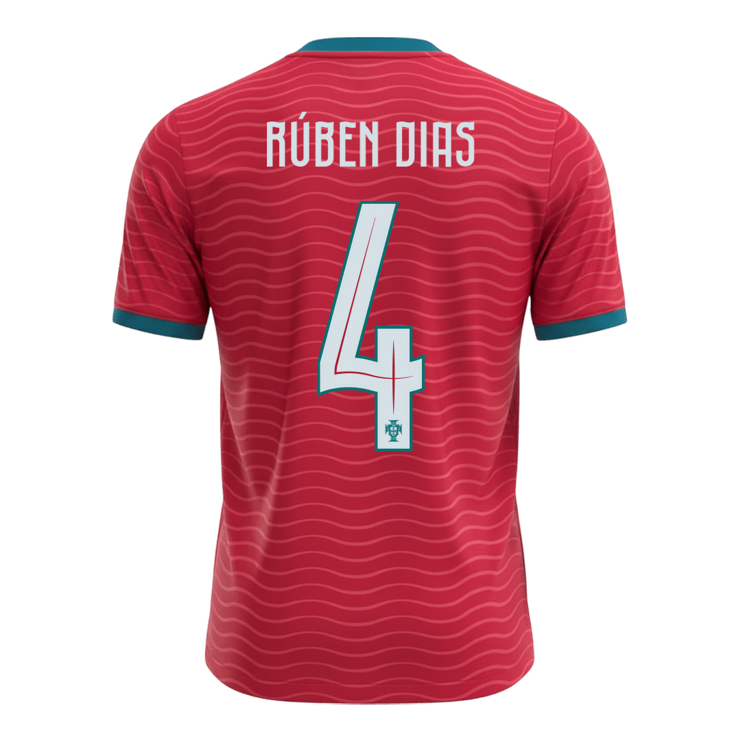 Camiseta Portugal RÚBEN DIAS Local #4 Hombre Copa Mundial 2026