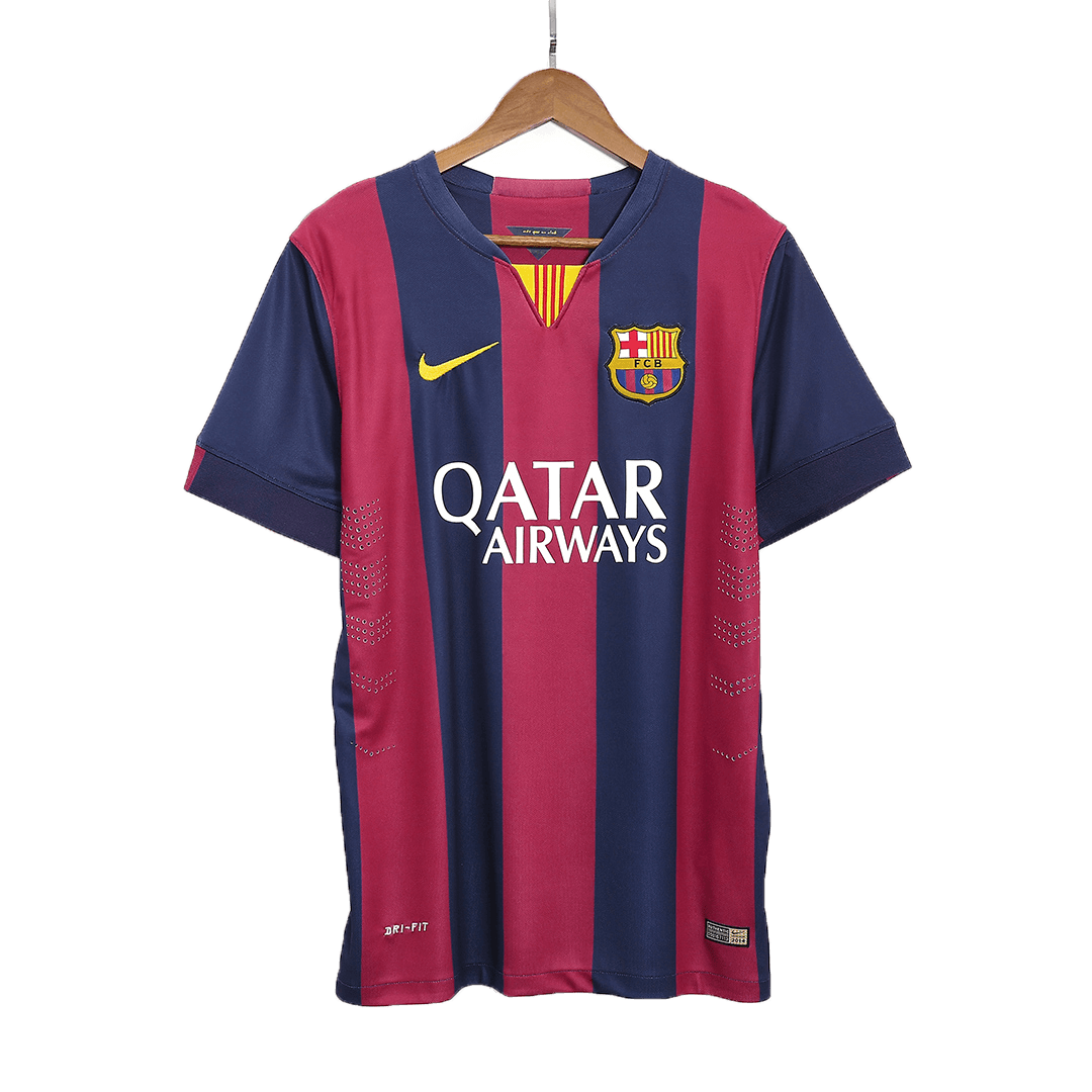 Maillot de football rétro domicile de Barcelone 2014/15