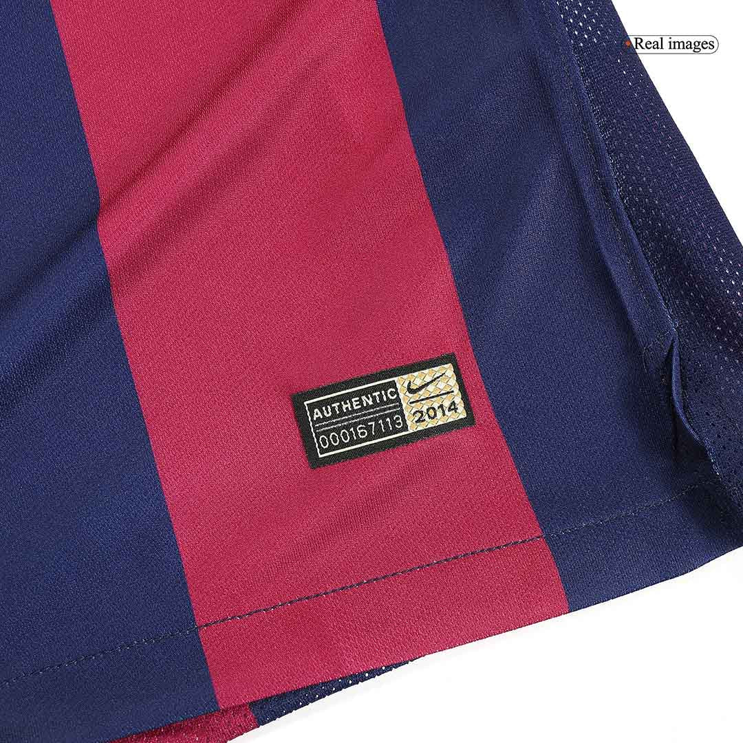 Maillot de football rétro domicile de Barcelone 2014/15