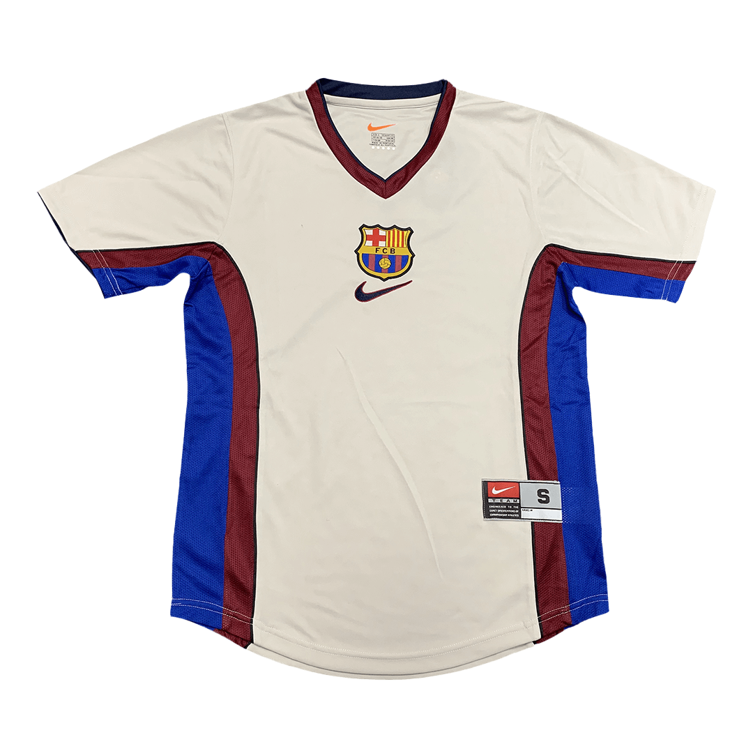 Maillot de foot rétro extérieur Barcelone 1998/99