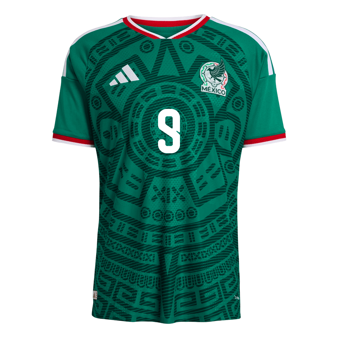 Maillot domicile homme Mexique, Raúl #9, version Coupe du Monde 2026 - Coupe slim