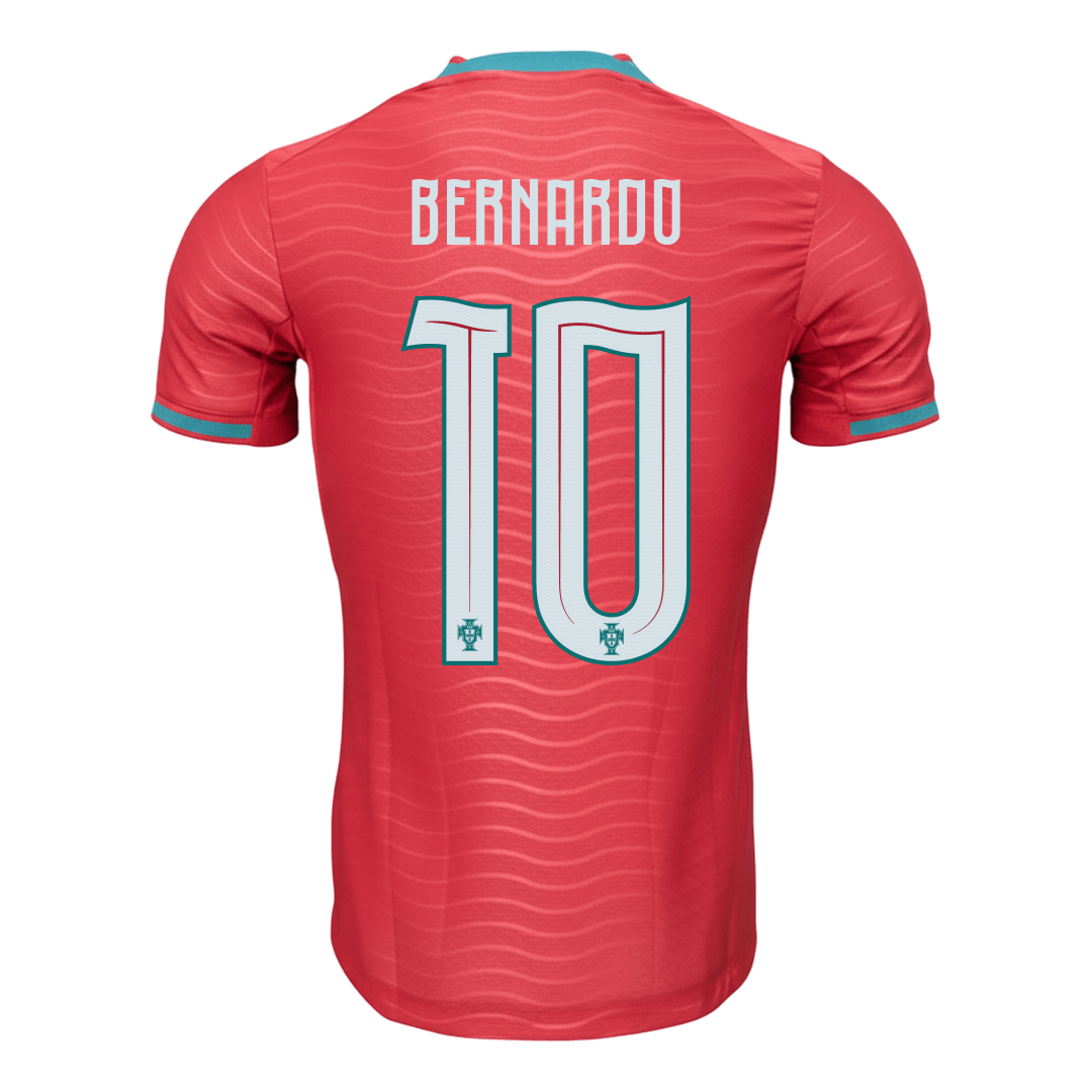 Camiseta de local de Portugal para hombre, Bernardo #10, Copa Mundial 2026 - Corte ajustado