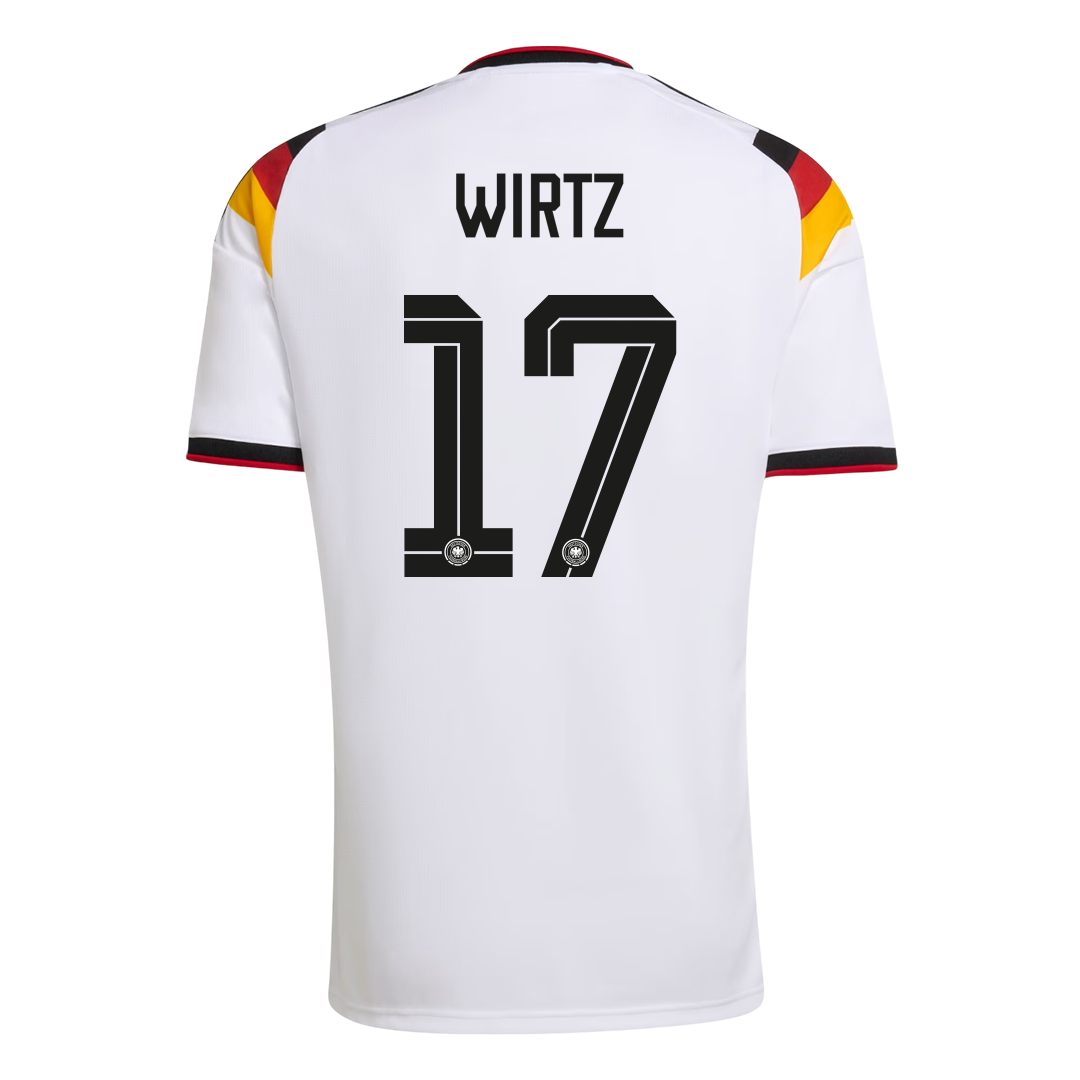 Maillot domicile Allemagne WIRTZ homme, numéro 17, Coupe du Monde 2026