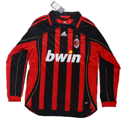 Maillot de football rétro AC Milan 2006/07 domicile manches longues