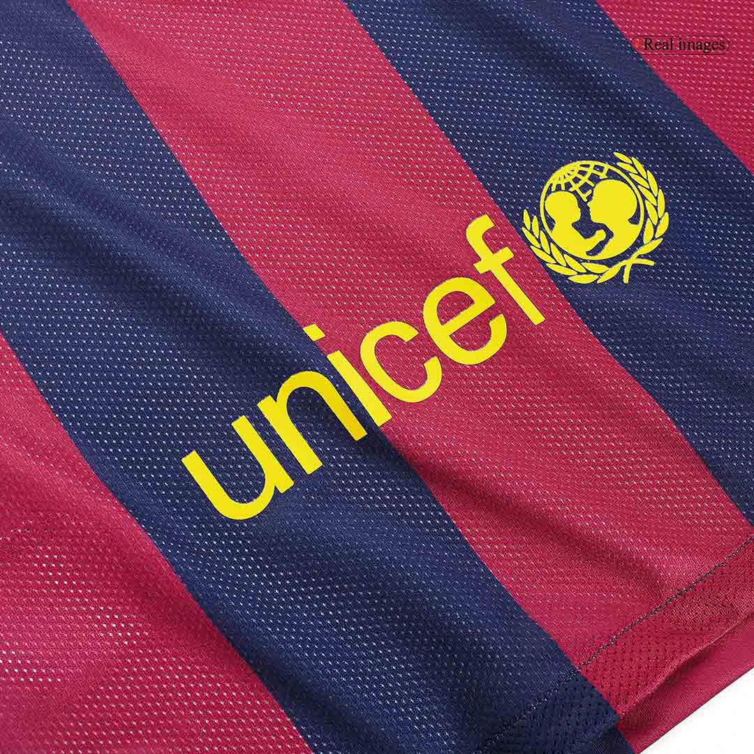 Maillot de football rétro domicile de Barcelone 2014/15