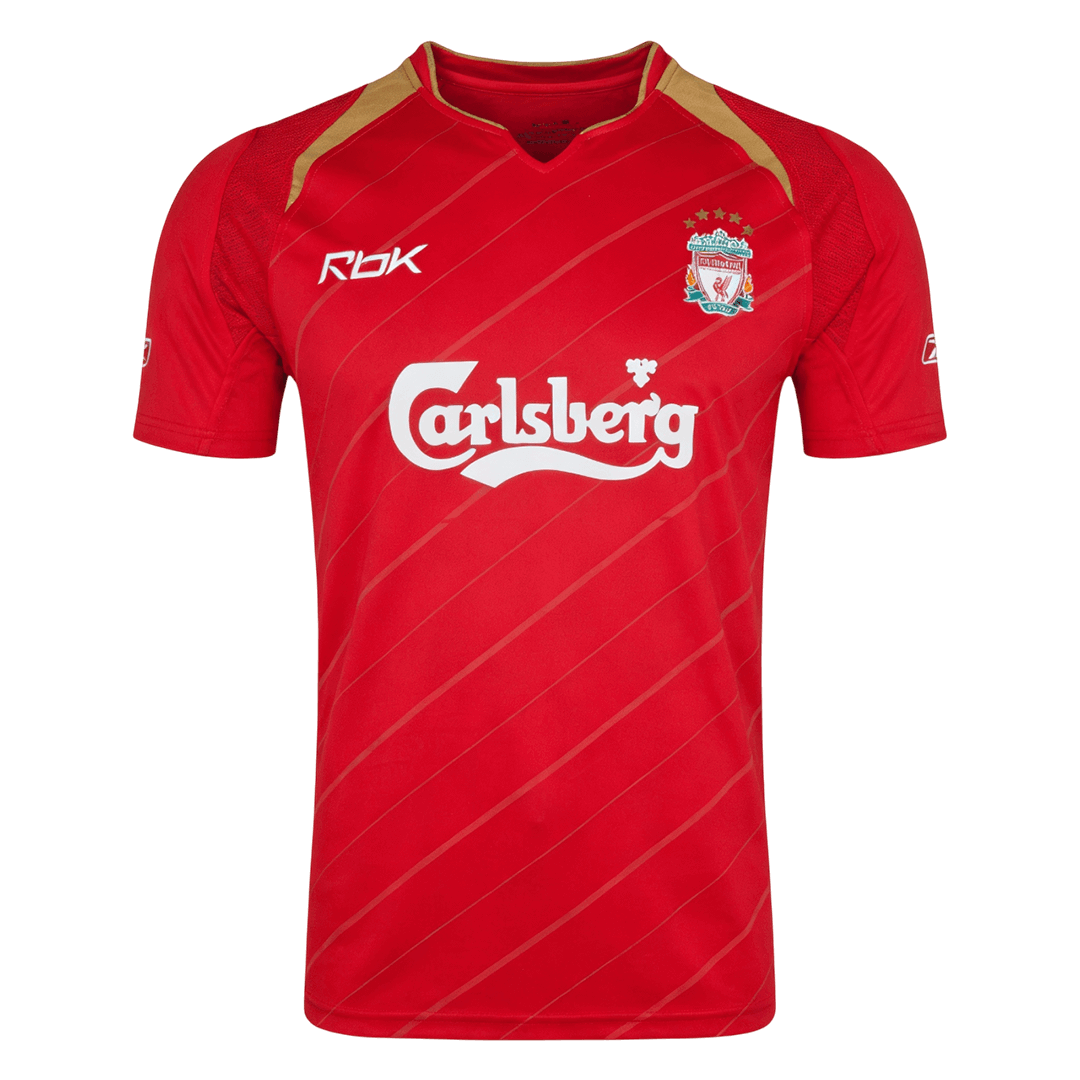Maillot de foot rétro domicile Liverpool 2005/06