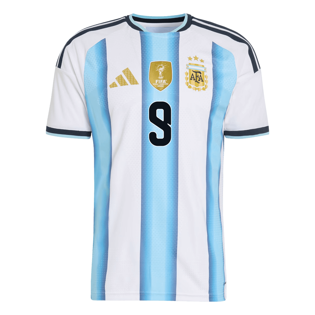 Maillot domicile Argentine H. ÁLVAREZ #9 homme, Coupe du Monde 2026 - Coupe slim