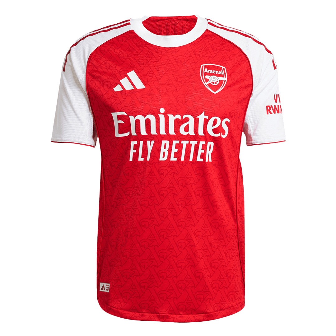 Maillot domicile authentique Arsenal 2025/26, rouge