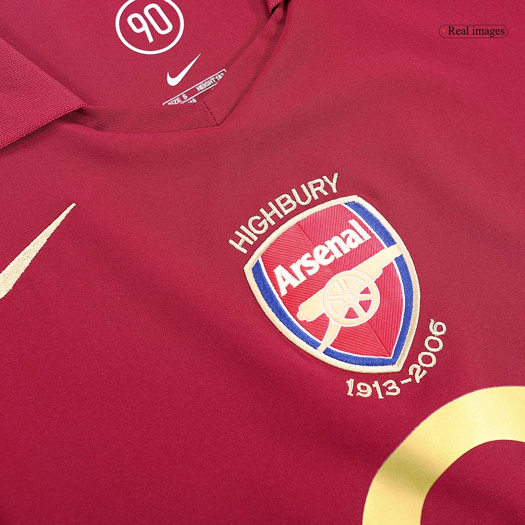 Camiseta retro de fútbol local del Arsenal 2005/06