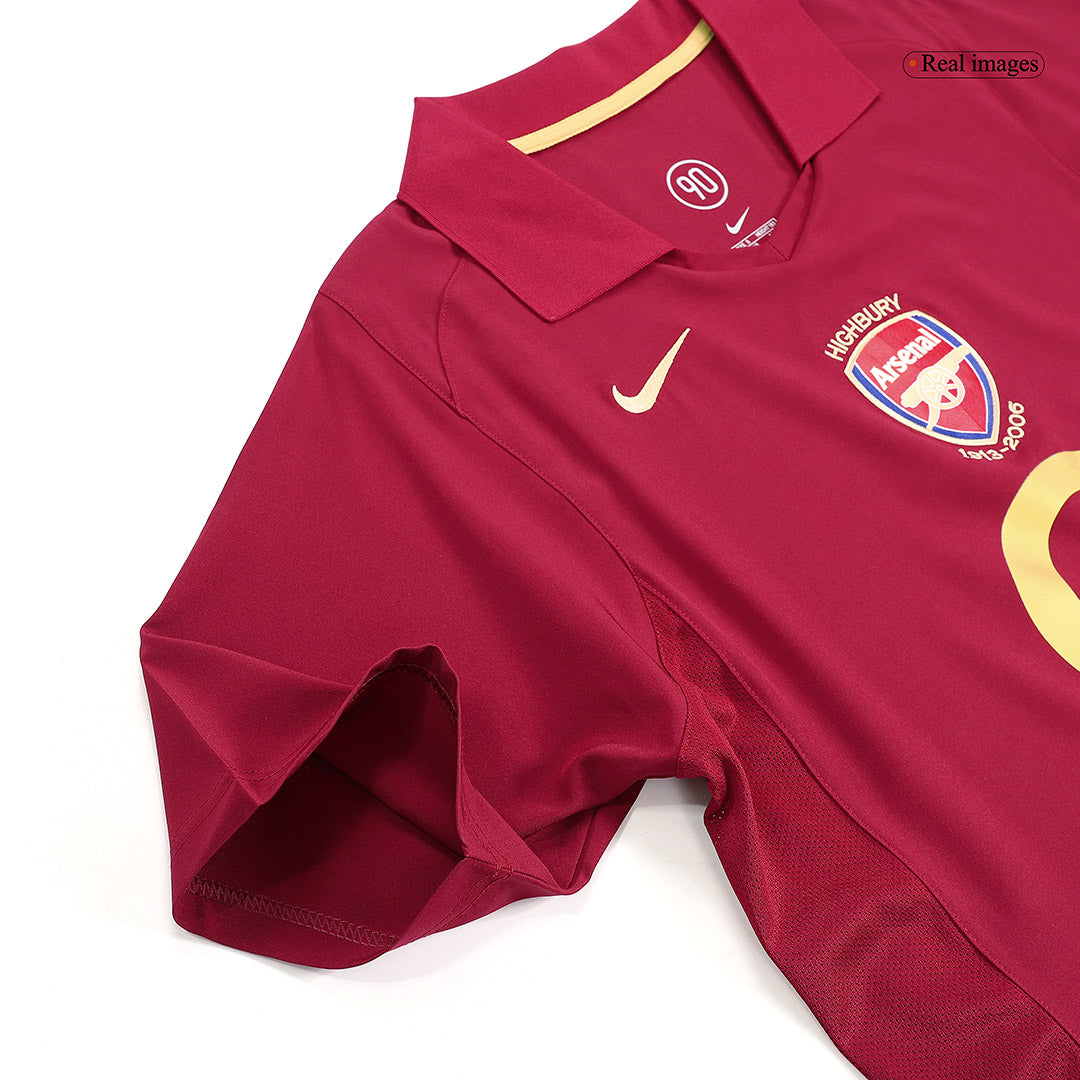 Camiseta retro de fútbol local del Arsenal 2005/06