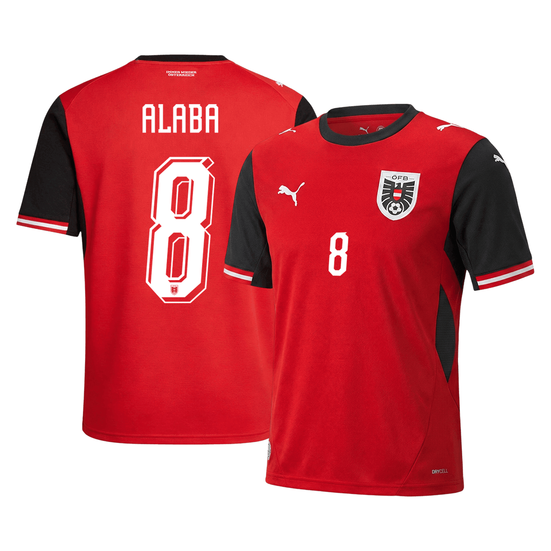 Maillot Autriche ALABA domicile #8 homme Coupe du Monde 2026
