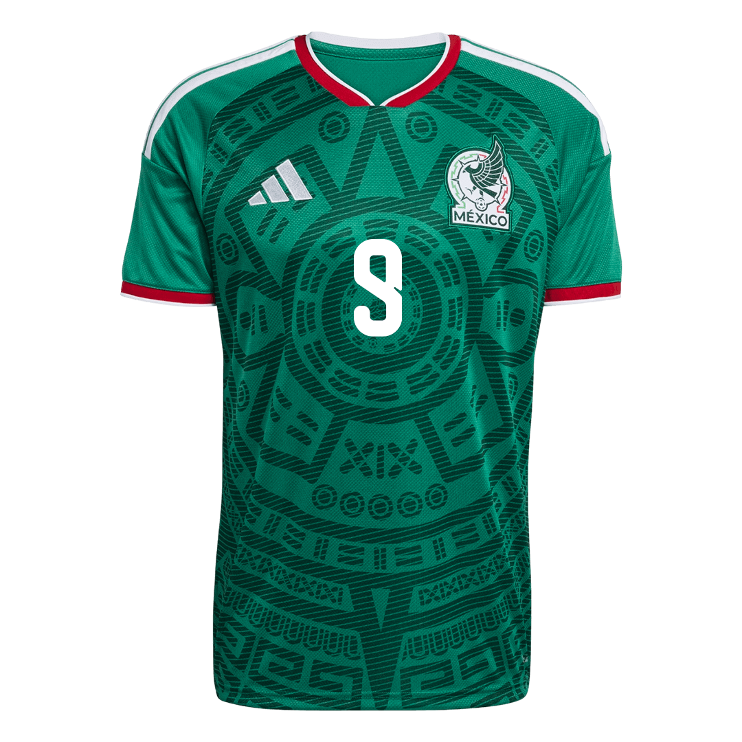 Maillot domicile homme Mexique Raúl #9 Coupe du Monde 2026