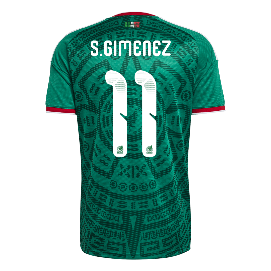Maillot domicile Mexique S. Giménez #11 Coupe du Monde 2026 (homme)