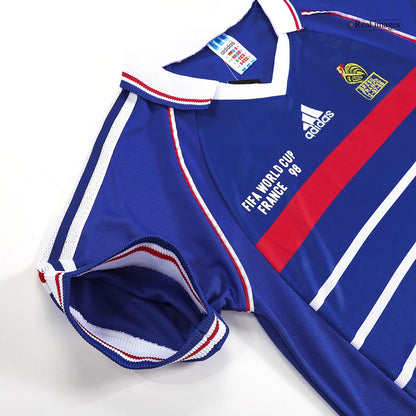 Camiseta retro de fútbol local de la Copa Mundial de Francia 1998