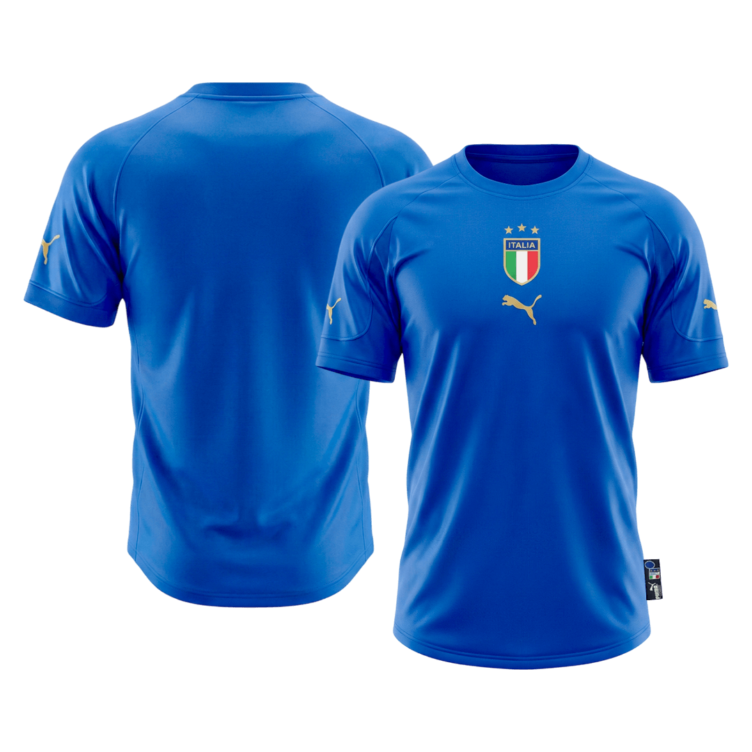 Camiseta retro de fútbol local de Italia 2004