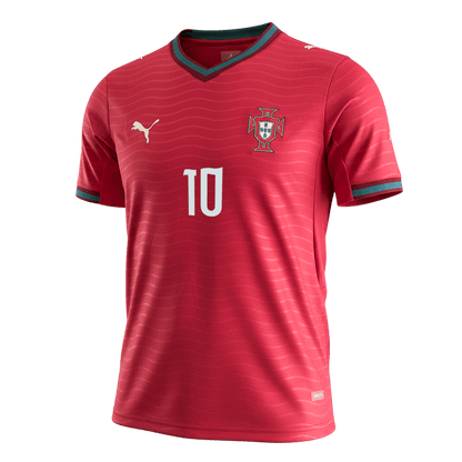 Camiseta de local de Portugal para hombre, Bernardo, número 10, Copa del Mundo 2026