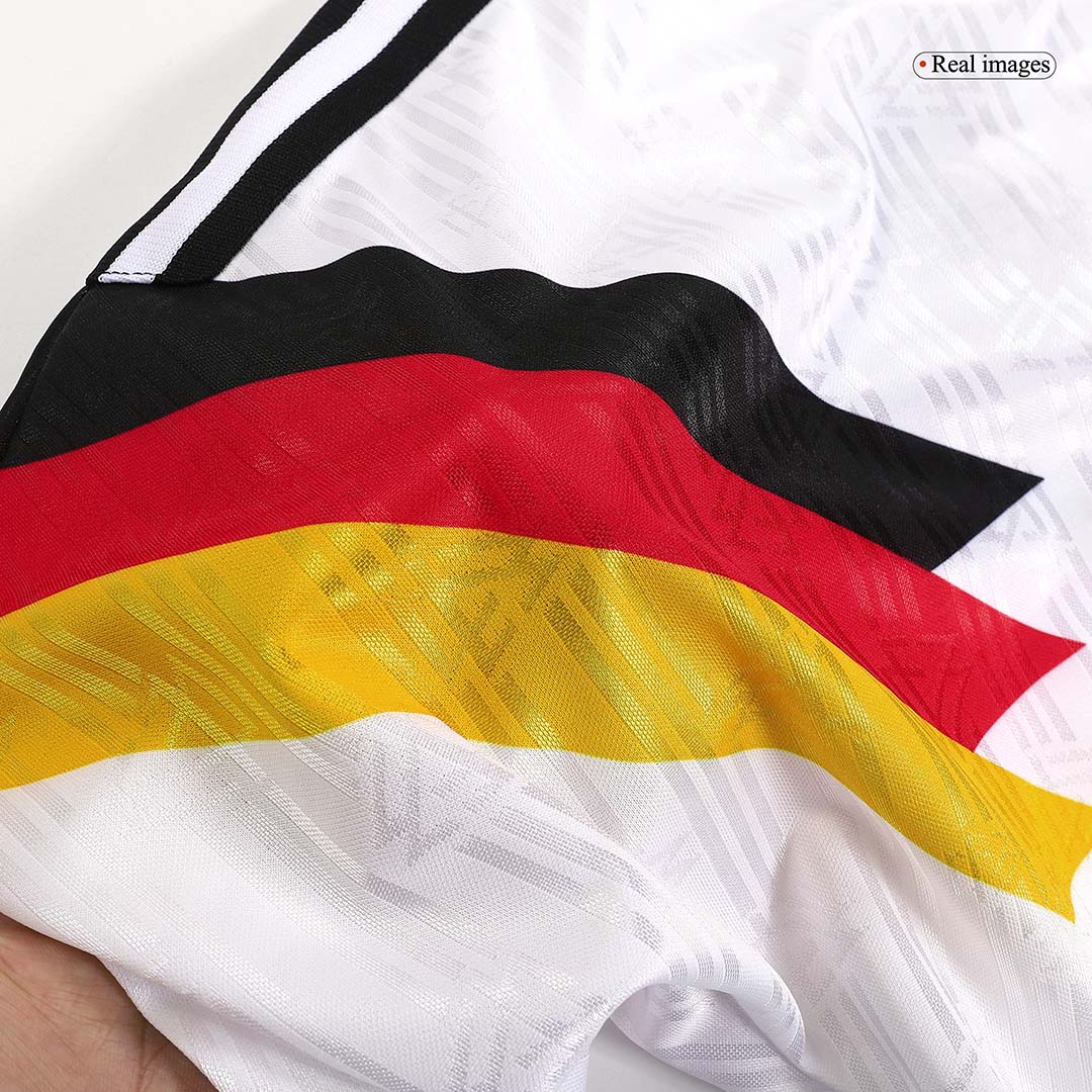 Camiseta retro de fútbol local de Alemania de 1990