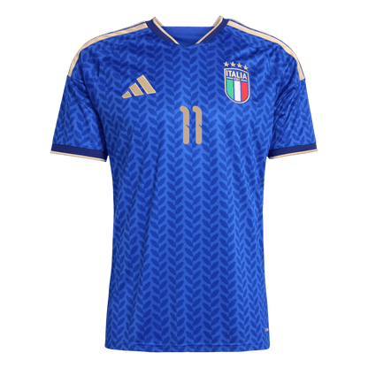 Camiseta de local de Italia para hombre, RASPADORI, número 11, Copa del Mundo 2026