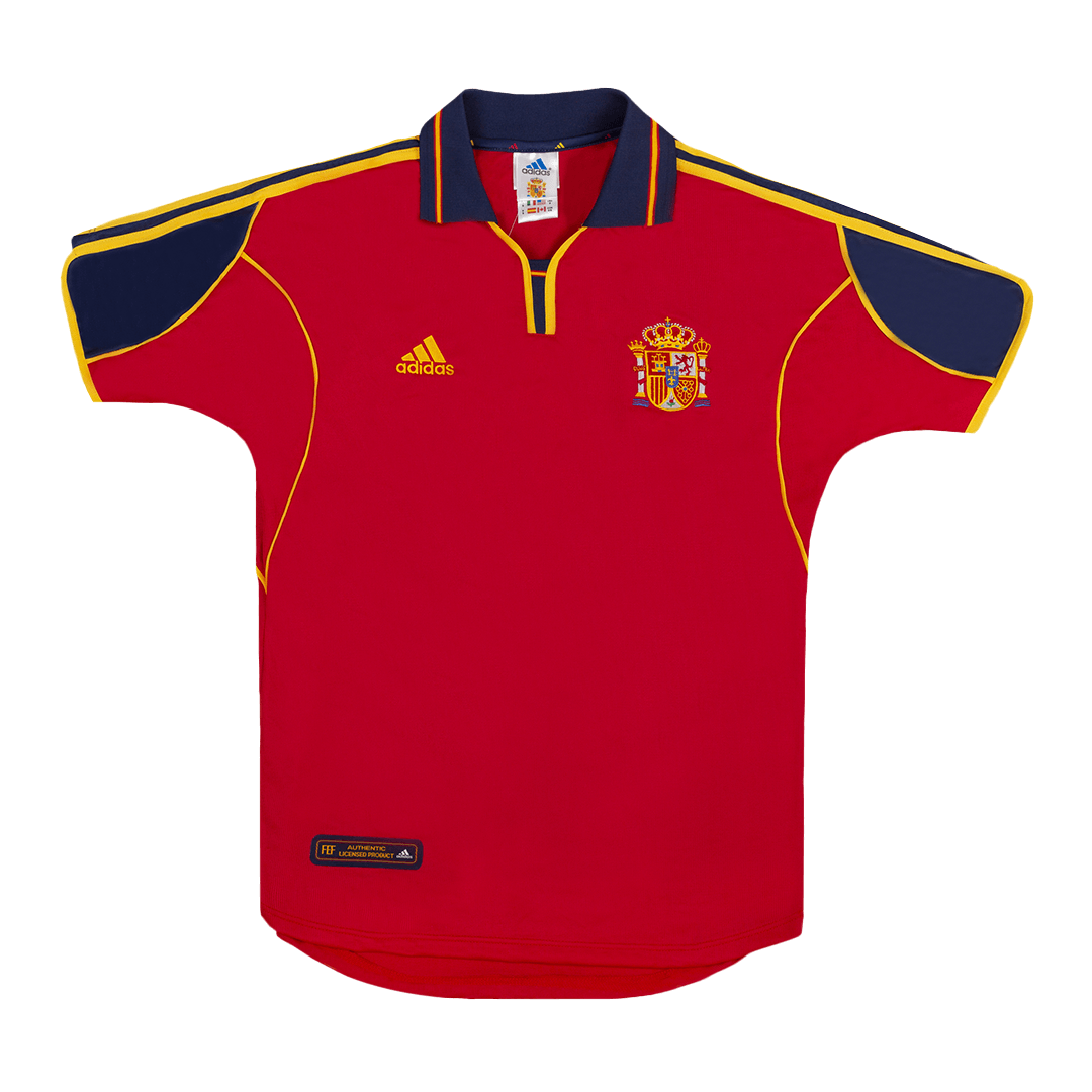 Camiseta de fútbol retro de la selección española de fútbol local del año 2000
