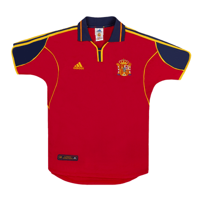 Camiseta de fútbol retro de la selección española de fútbol local del año 2000