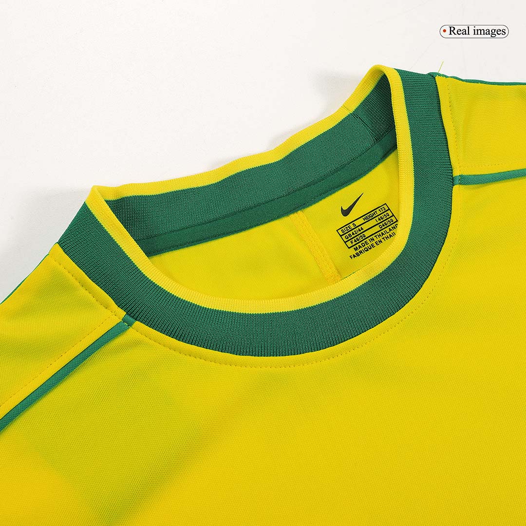 Camiseta retro de fútbol local de Brasil 1998