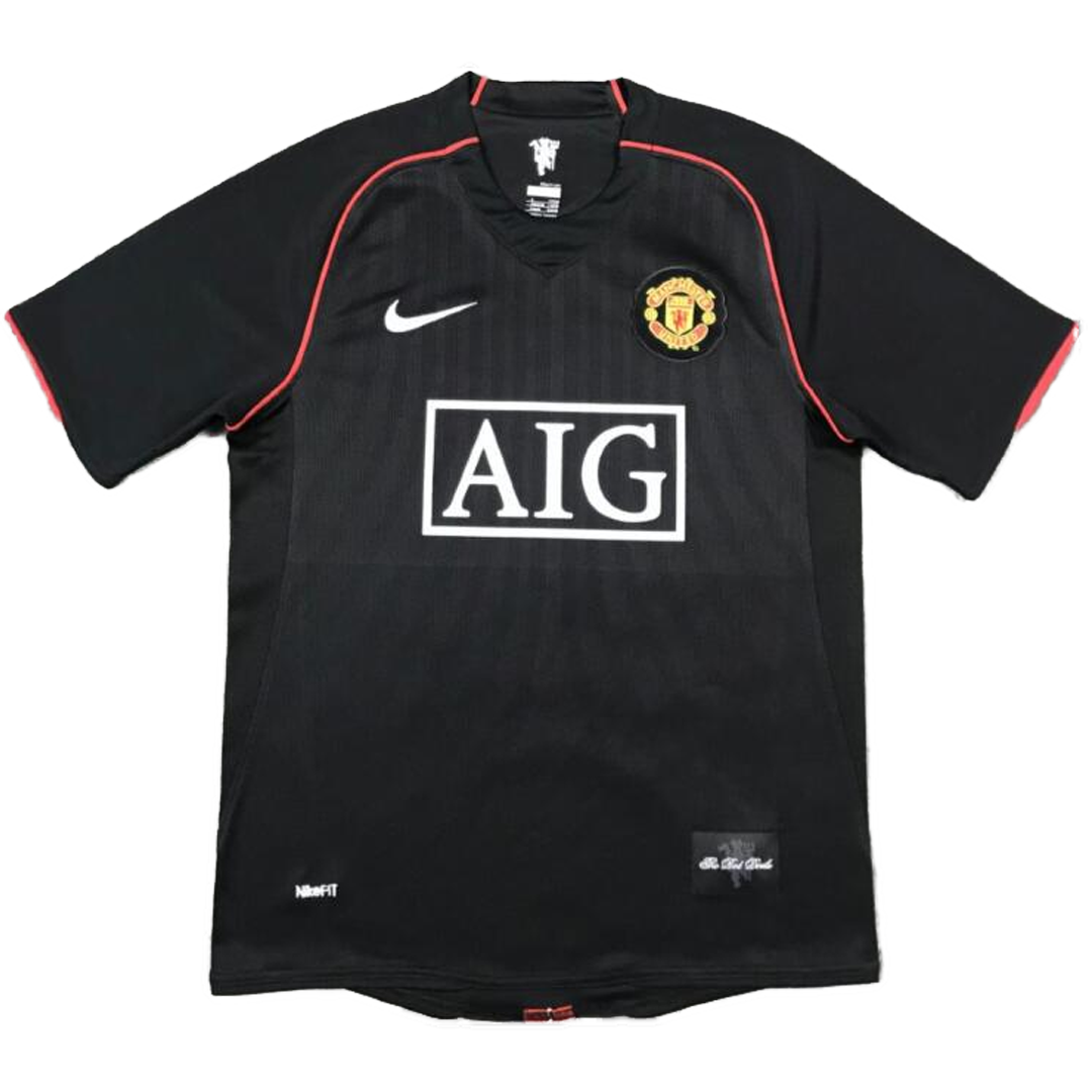 Camiseta retro de fútbol visitante del Manchester United 2007/08