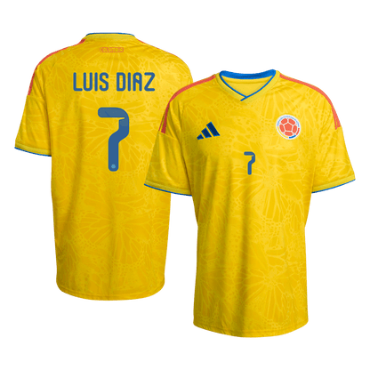 Camiseta Colombia LUIS DíAZ Local #7 Hombre Copa Mundial 2026