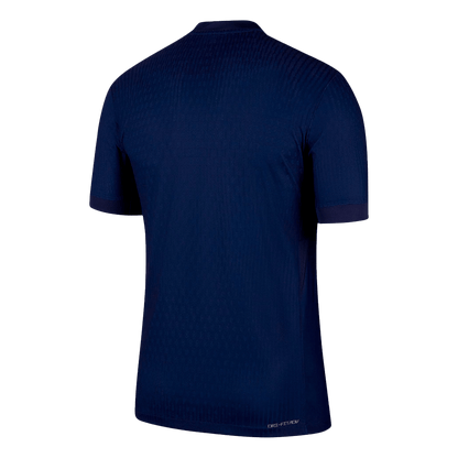 Camiseta de fútbol local auténtica del PSG 2025/26 azul marino