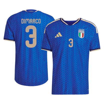 Camiseta de local de Italia para hombre, DIMARCO #3, Copa Mundial 2026 - Corte ajustado