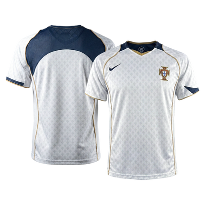 Camiseta retro de fútbol de visitante de Portugal 2004