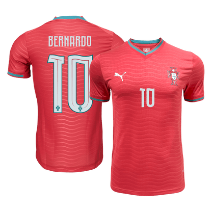 Camiseta de local de Portugal para hombre, Bernardo #10, Copa Mundial 2026 - Corte ajustado