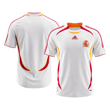 Camiseta retro de fútbol de visitante de España 2006