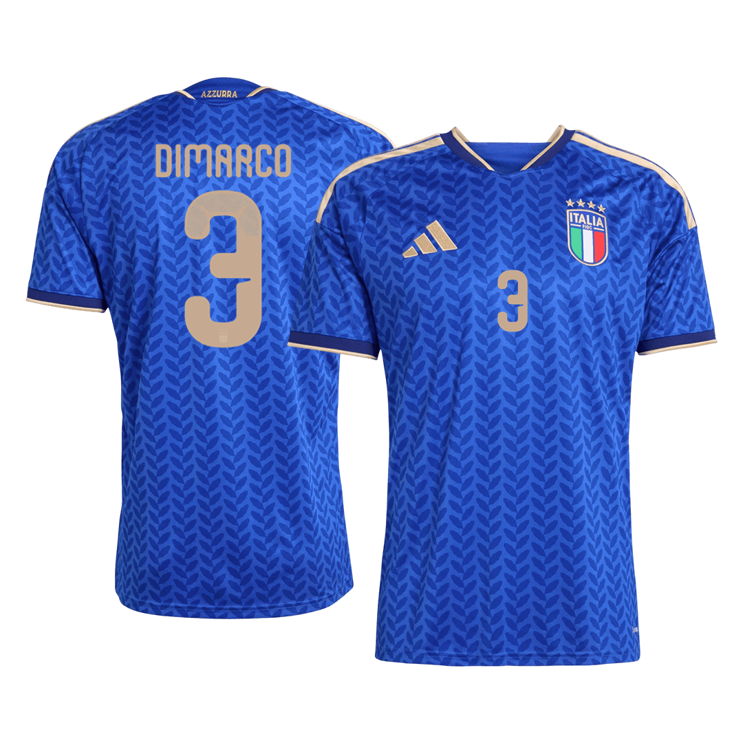 Camiseta de local de Italia DIMARCO para hombre, número 3, Copa del Mundo 2026