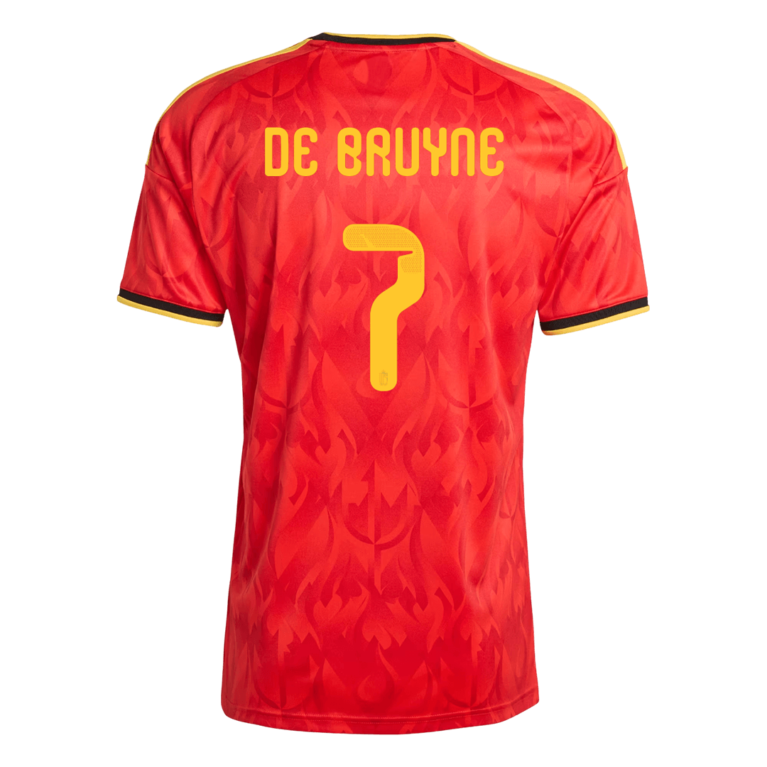 Camiseta de local para hombre de Bélgica DE BRUYNE #7 para el Mundial 2026