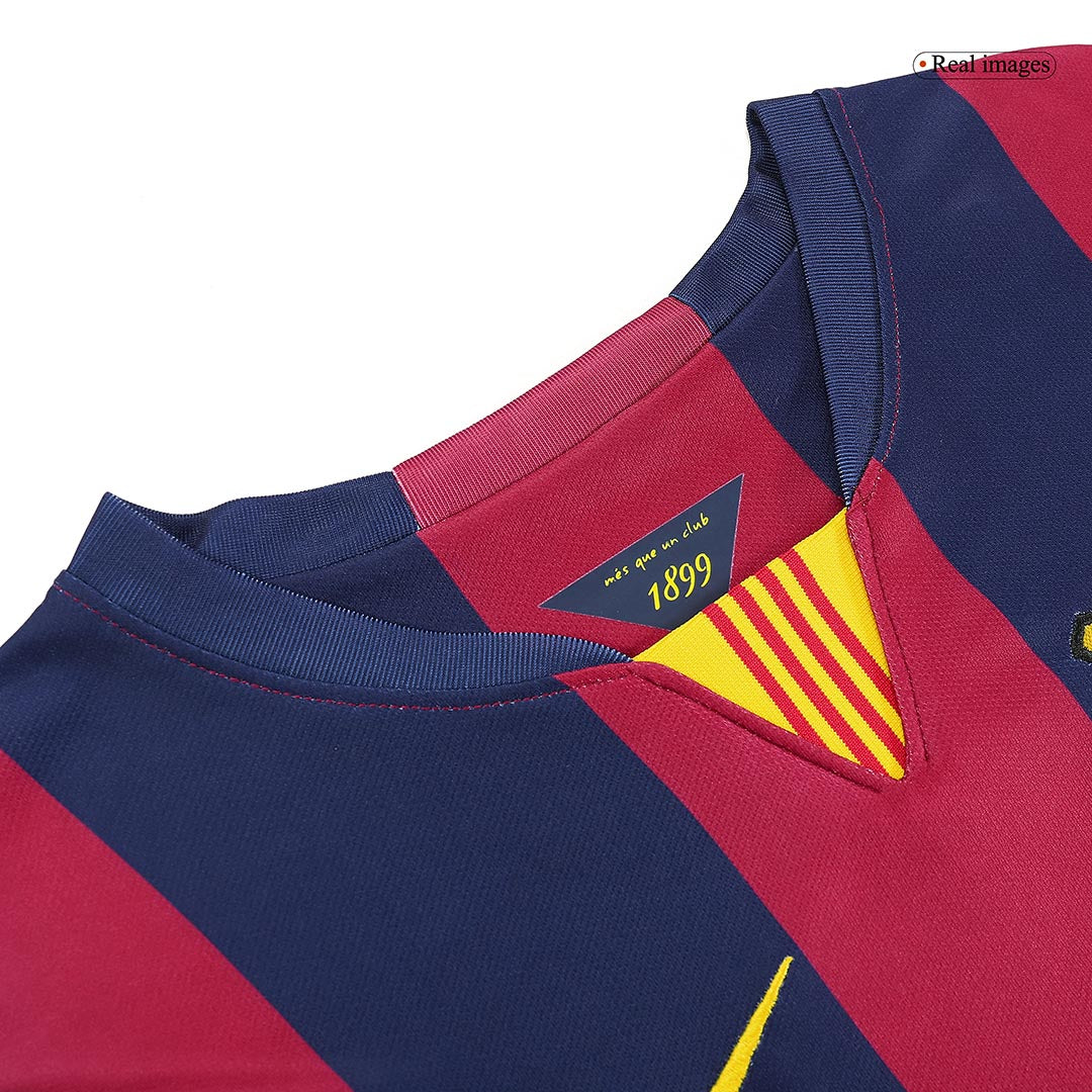 Camiseta de fútbol retro del Barcelona 2014/15 local