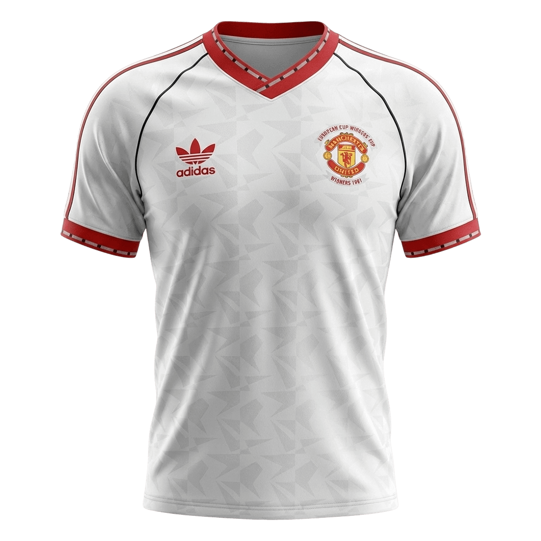 Camiseta retro de fútbol visitante del Manchester United de 1991