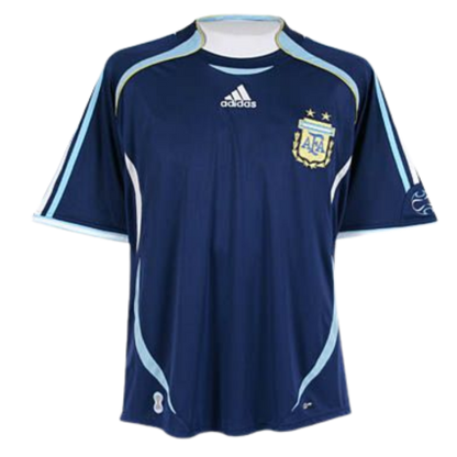 Camiseta retro de fútbol de visitante de Argentina 2006