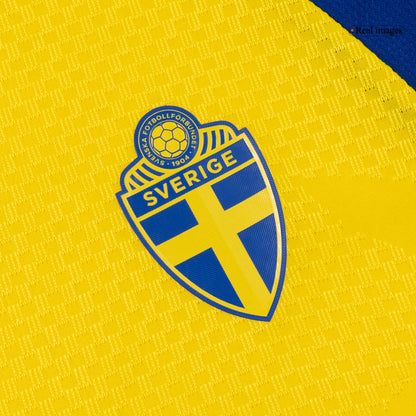 Camiseta de local de Suecia para hombre, versión Mundial 2026 - Corte ajustado