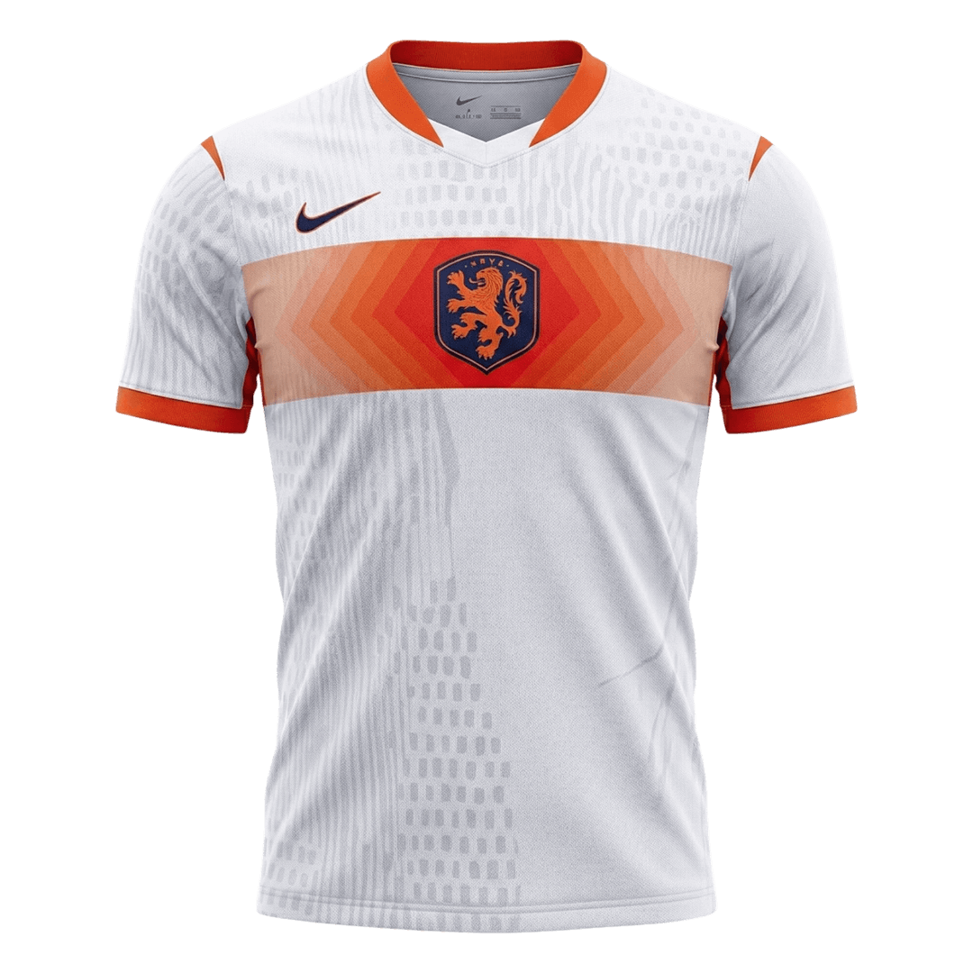 Camiseta de visitante de los Países Bajos para hombre, versión Mundial 2026 - Corte ajustado